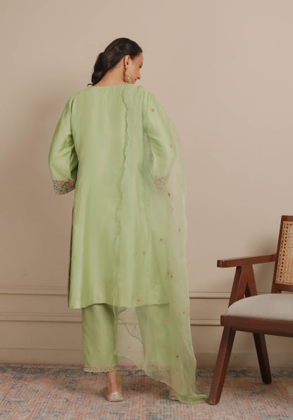 Green kurta with Pants