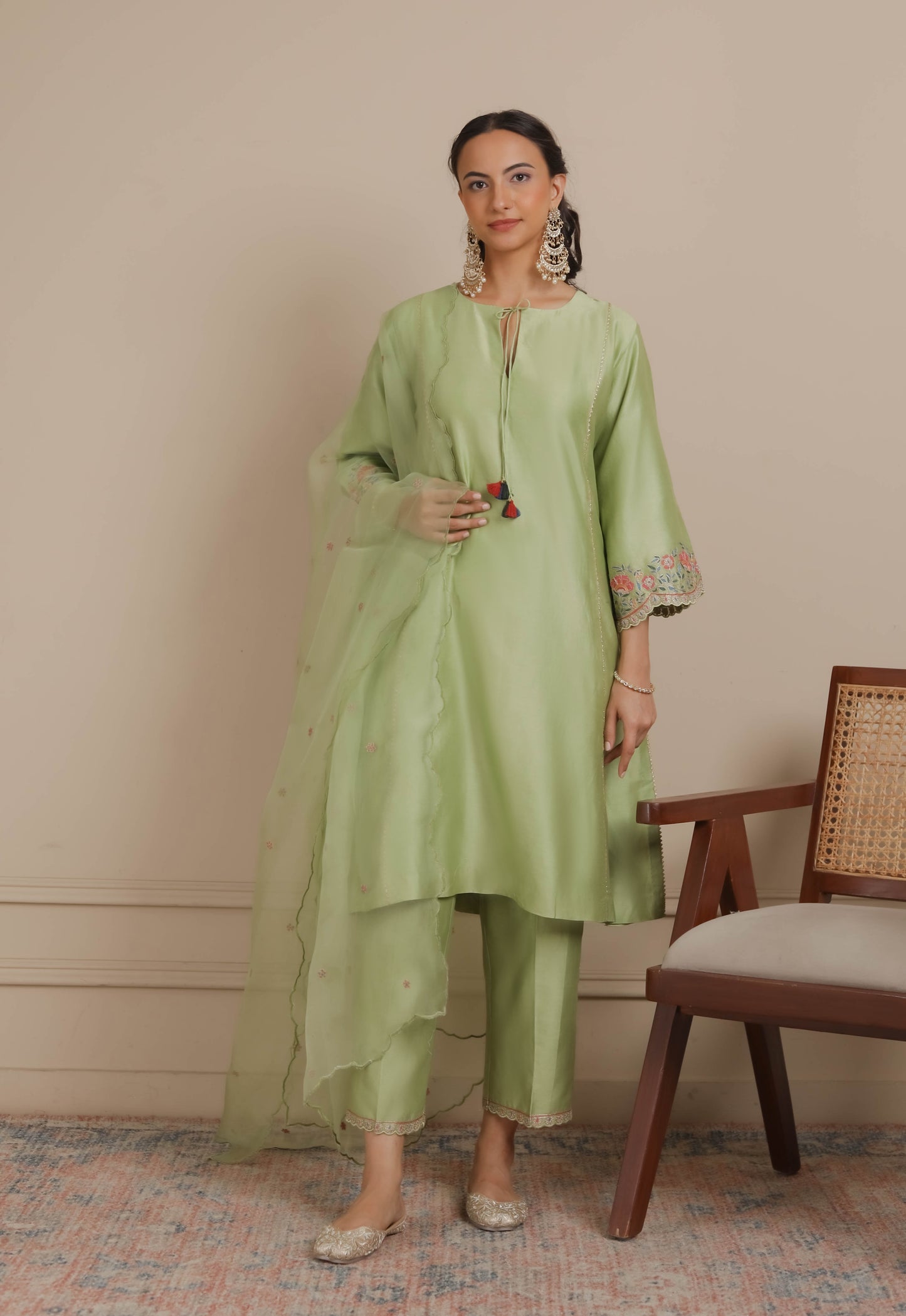 Green kurta with Pants