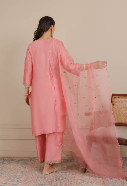 Pink kurta with Pant Set