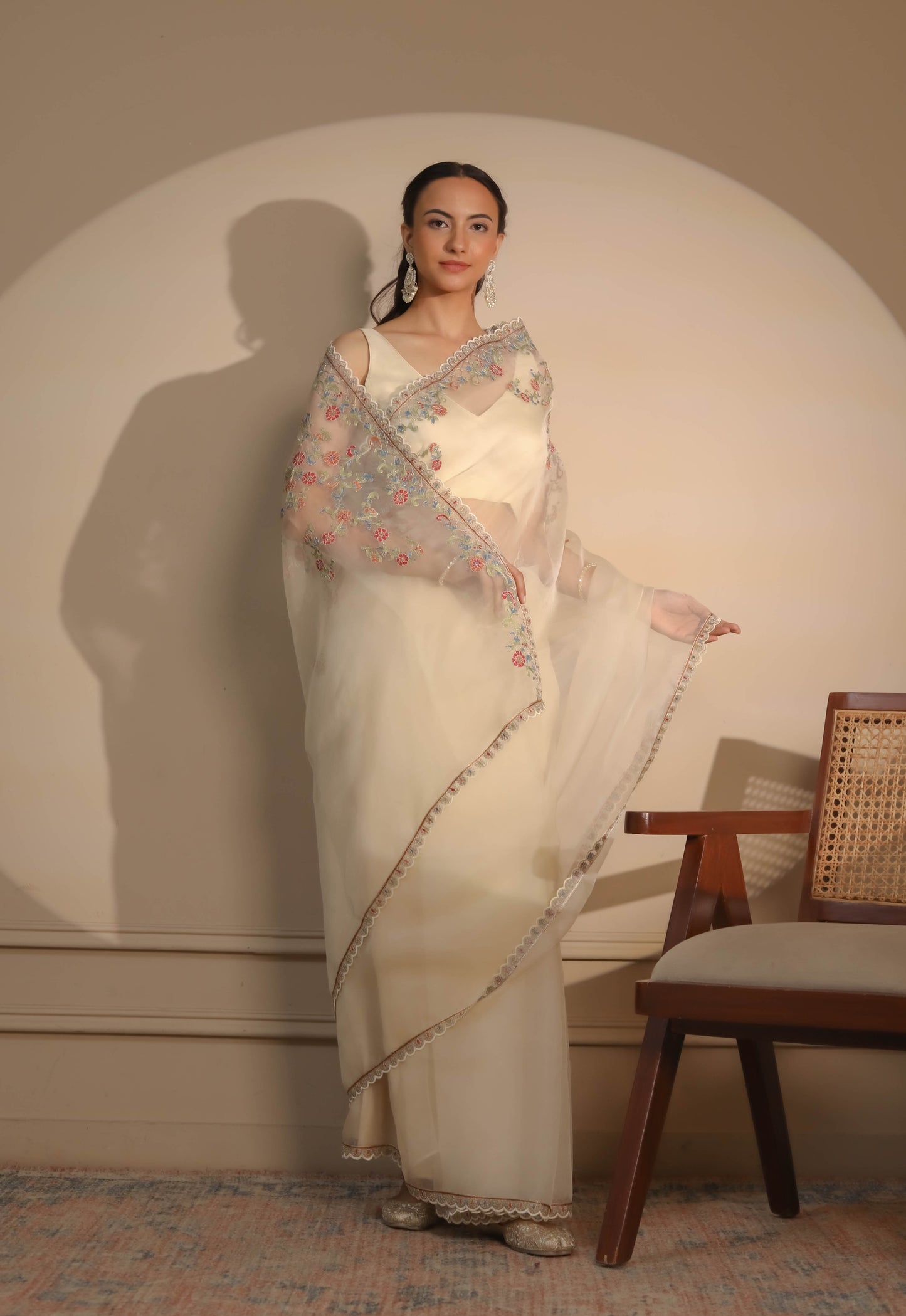 Ivory Saree